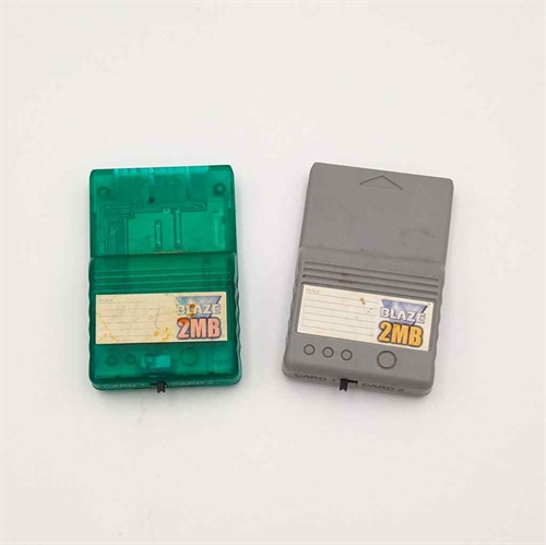 Playstation 1 Tilbehør - Uoriginalt Memory Card - 2 Mega (Genbrug) (B Grade)